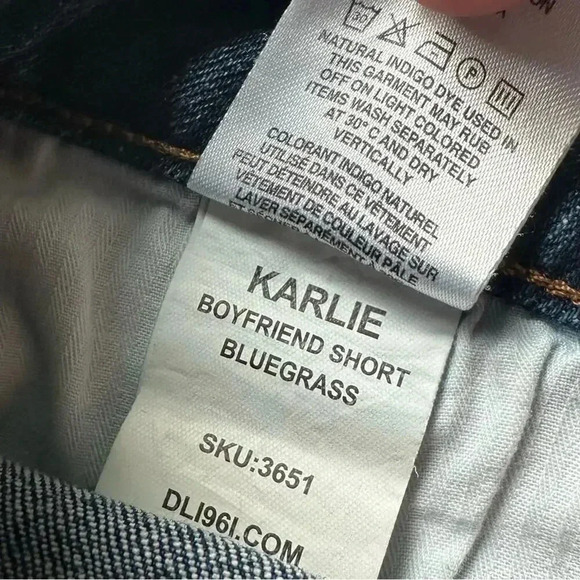 DL1961 Karlie Boyfriend Mini Short Size 26 - Picture 5 of 5